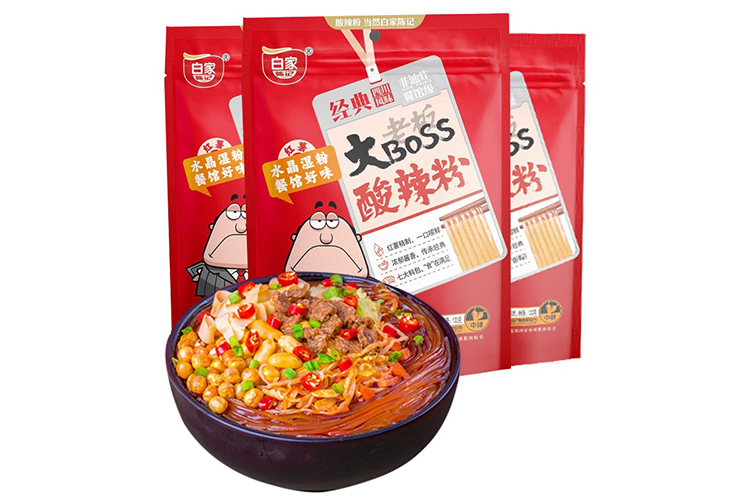 BAIJIACHENJI BIG BOSS SOUR SPICY NOODLE 220G